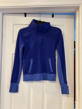 Ivivva Blue Quarter-Zip Pullover size 10